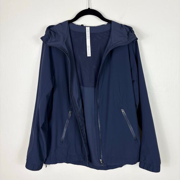 Lululemon Windbreaker Water Resistant Rise & Shine Jacket III in Midnight Navy - Picture 14 of 16